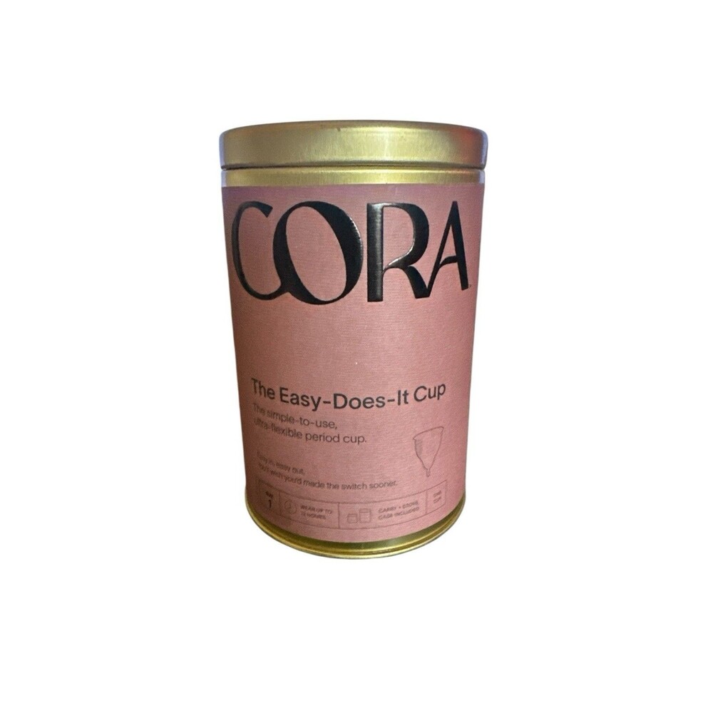 Cora Reusable Menstrual Cup – Size 1 (Clear) – Eco-Friendly Leak-Proof